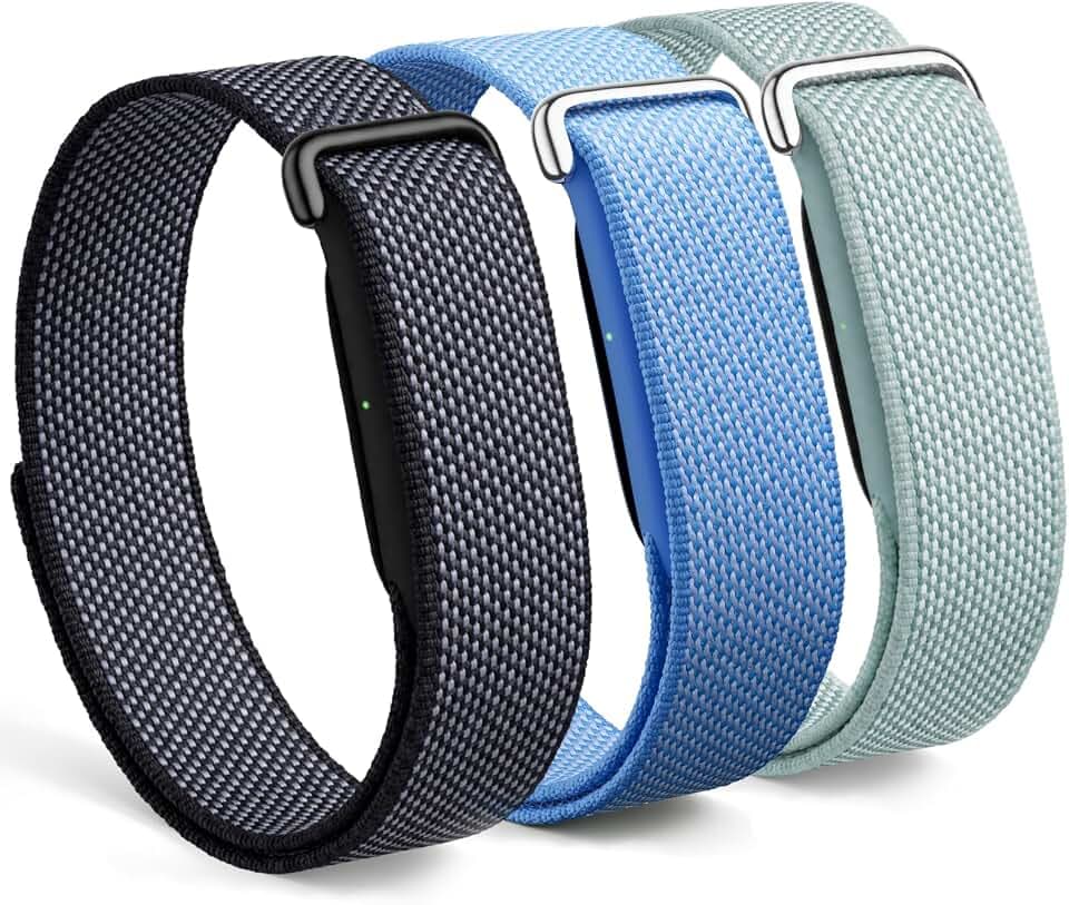 3 Pack Nylon Replacement Bands Compatible with Google Fitbit Air