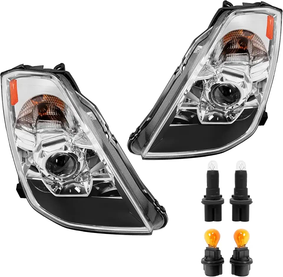 ALMULOO Projector Headlight Compatible with 350Z Factory Xenon Models Only