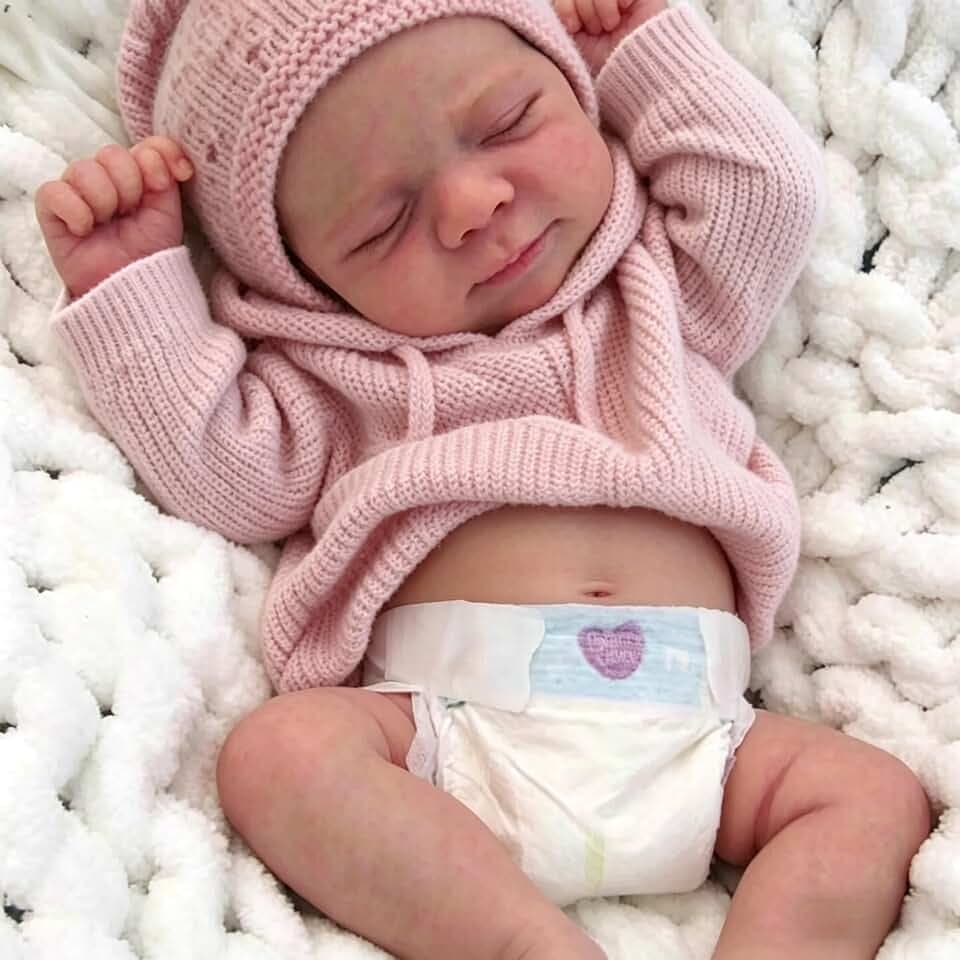 Anano Reborn Baby Dolls Girl Full Body, Realistic Baby Doll Lifelike Girl, 18 in Anatomically Correct Newborn Babys, Real Life Babys Full Body Reborn Dolls with Accessories