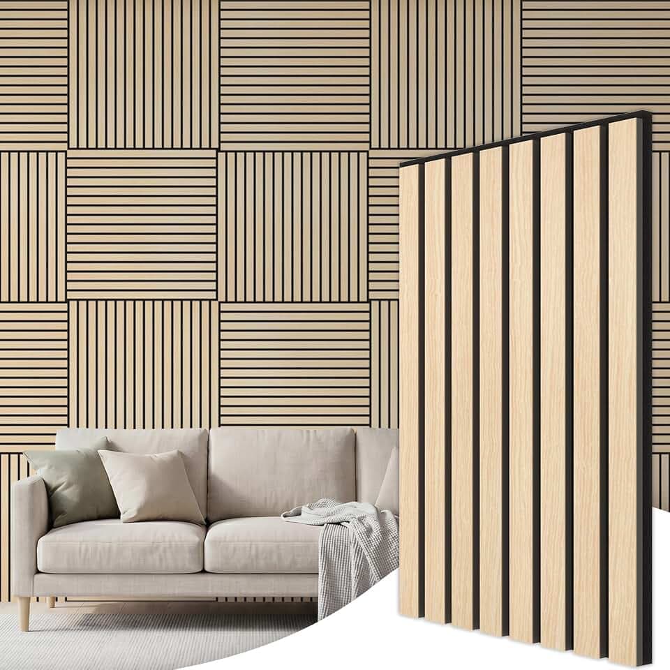 TONOR Holz-Wandpaneele für Innenwand-Deko – 20er-Pack, 60 × 30 cm