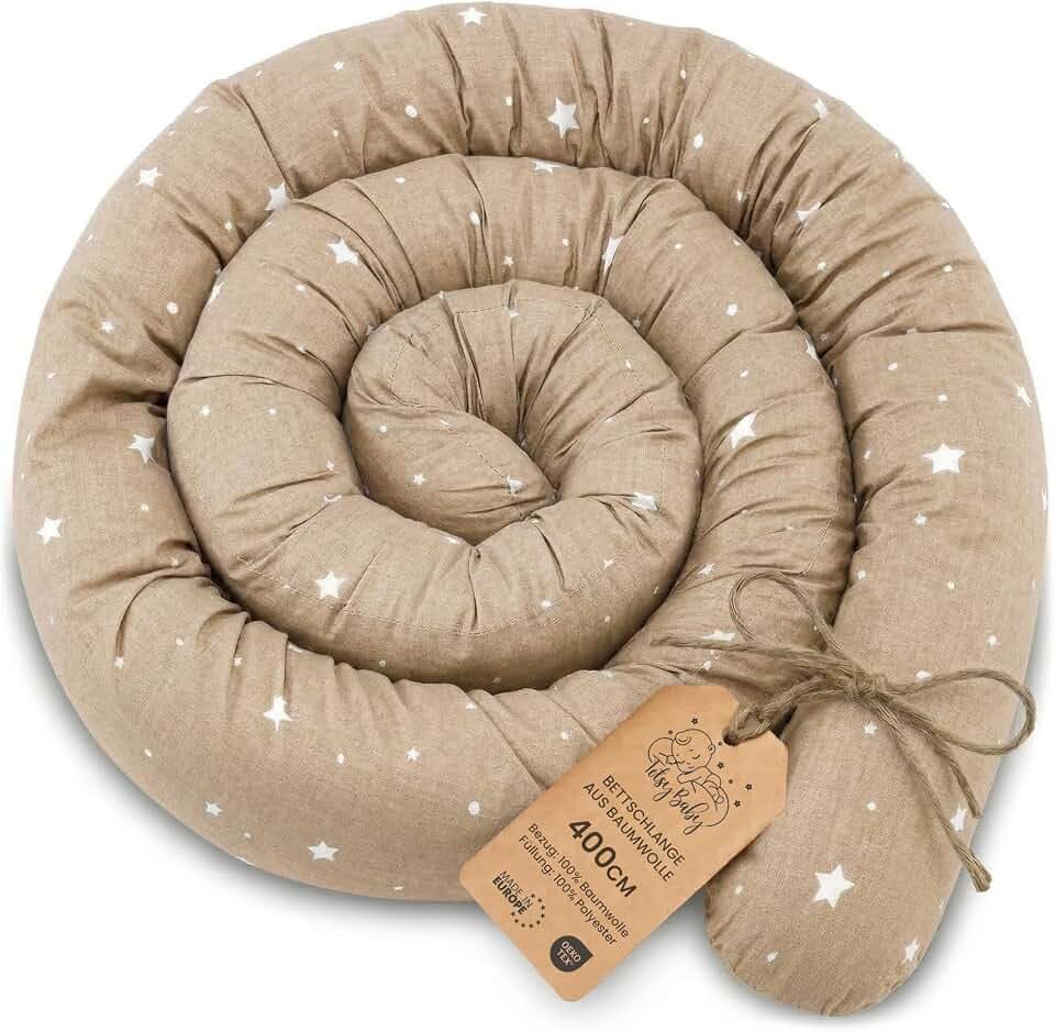 Totsy Baby Seitenschläferkissen Bettschlange Body Pillow Kopfkissen lang Bettrolle Schlafkissen Nackenrolle Kissen zufällige Variante Oeko-Tex