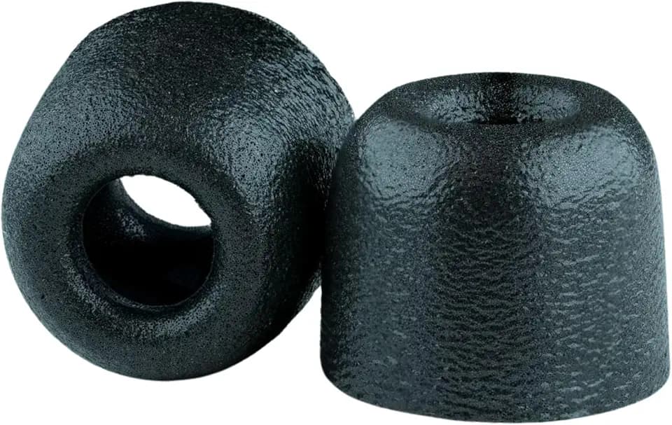 Comply 100 Core Series Memory Foam Replacement IEM Ear Tips, Black, Medium