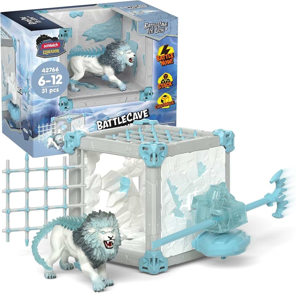 SCHLEICH ELDRADOR | Battle Cave Eislöwe 42766 | ab 7 Jahren | 31 Teile