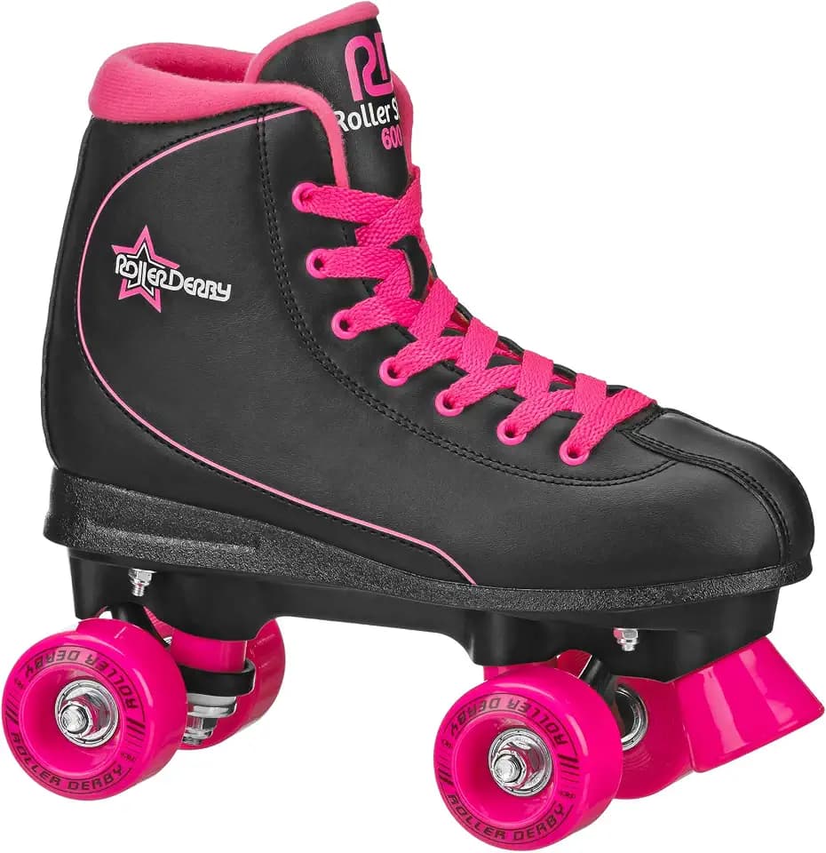 Roller Derby Roller Star 600 Women's Roller Skates - Black/Pink - Size 08