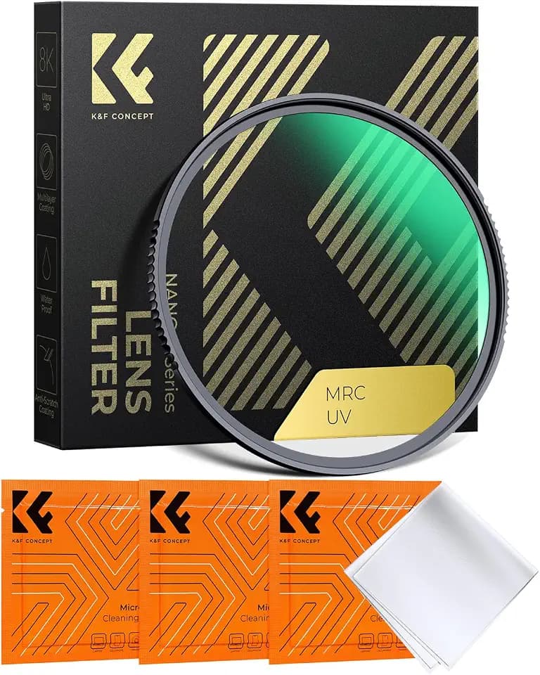 K&F CONCEPT 77mm MCUV Lens Protection Filter High Definition Optical Glass
