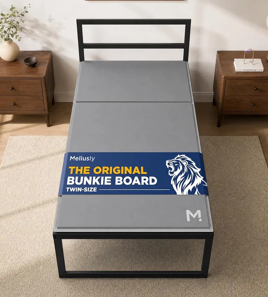 Meliusly Original Bunkie Board Twin Size (38x75) - Under Bed Support