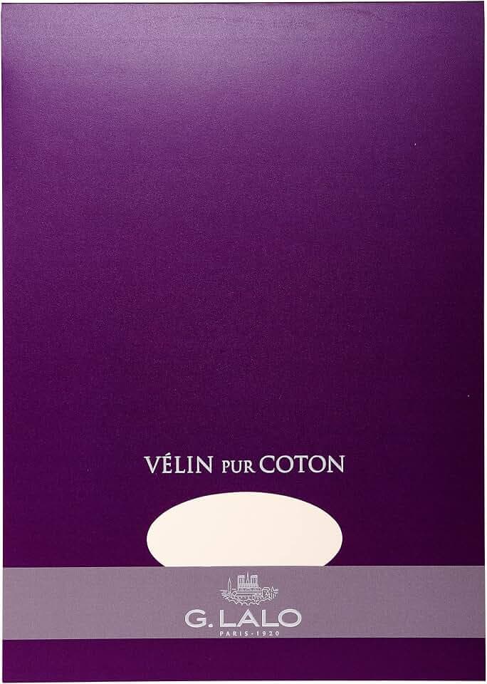 Lalo 11800L Schreibblock "Vélin de France", DIN A4, 40 Blatt creme