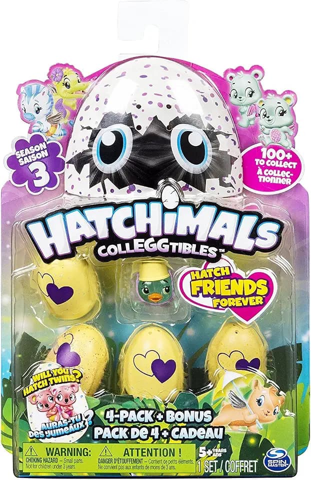 Hatchimals CollEGGtibles 4 Pack + Bonus S3