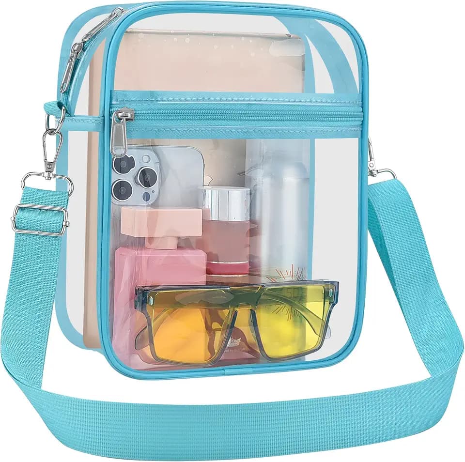USPECLARE Clear Purse for Stadium Events Transparent Messenger Bag