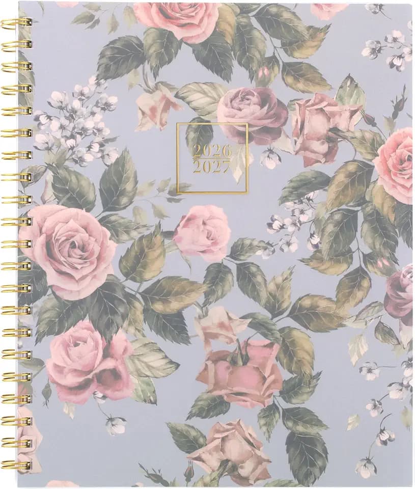 Cambridge Planner 2026-2027 Weekly & Monthly Academic 12-Month July-June, 8-1/2" x 11", Tea Rose (1796-905A)