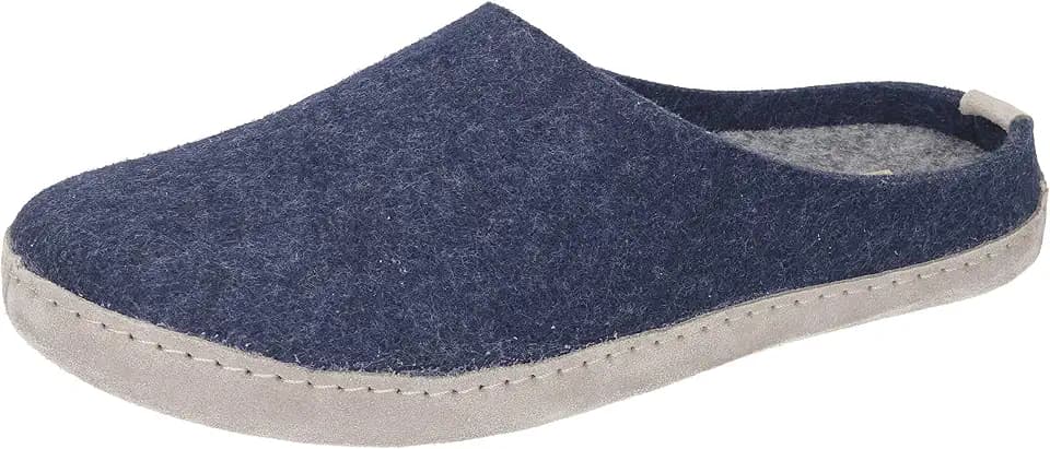 Manitu Home Herren 220001-05 Hausschuh, Blau, 42 EU