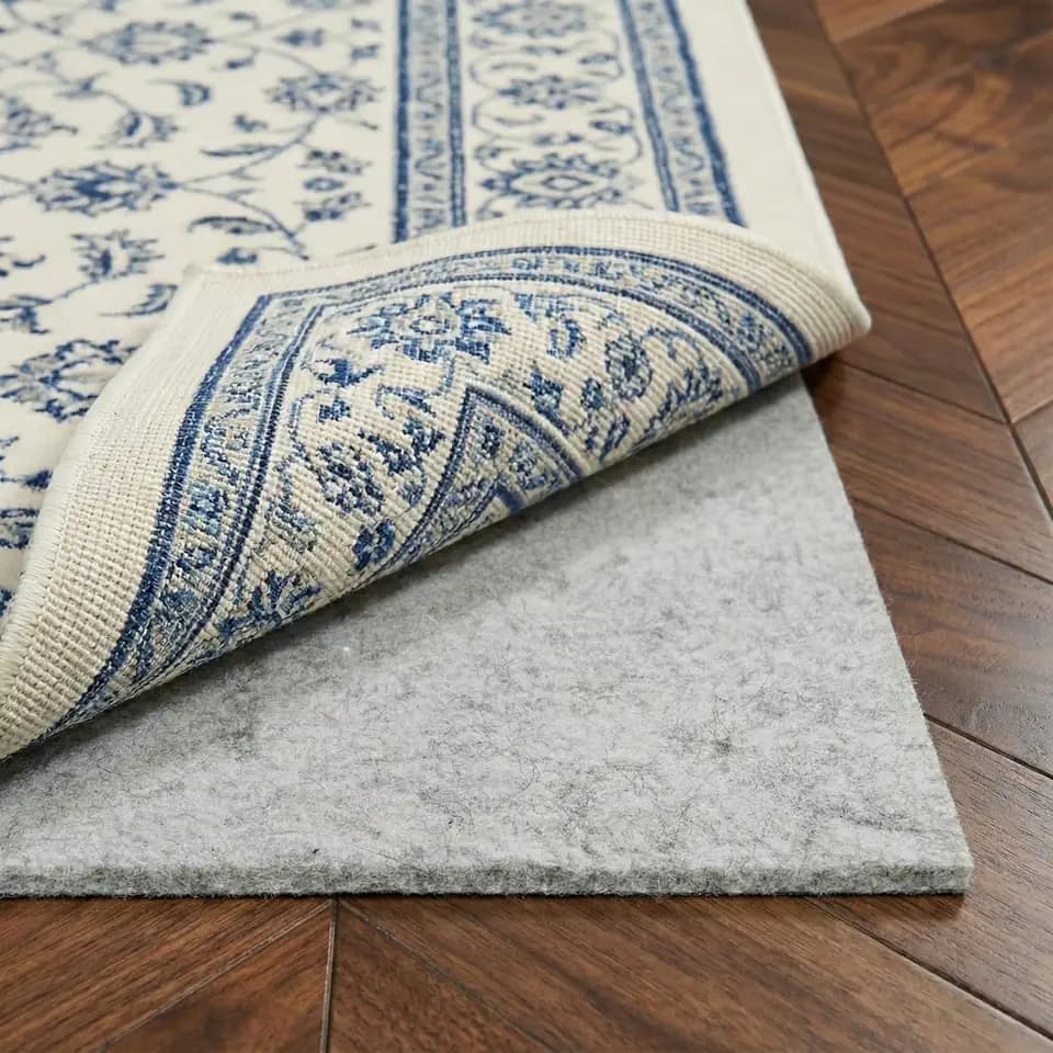 WELL WOVEN Premium 1/4" Thick Felt Rug Pad 4x6 - Non Slip Rubber Backing for Hard Floors & Carpet - Easy Cut to Size for Custom Fit - Superior Cushioning & Floor Protection Shield