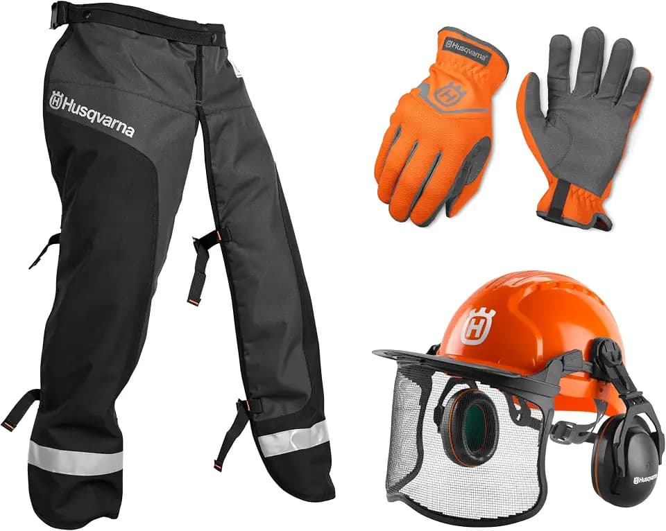 Husqvarna 590091101 Classic Power Kit with Chainsaw Chaps, Safety Kit