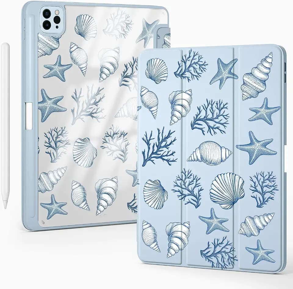 Cute Sea Shell Conch for iPad Air 13 Inch Case (M4/M3/M2)