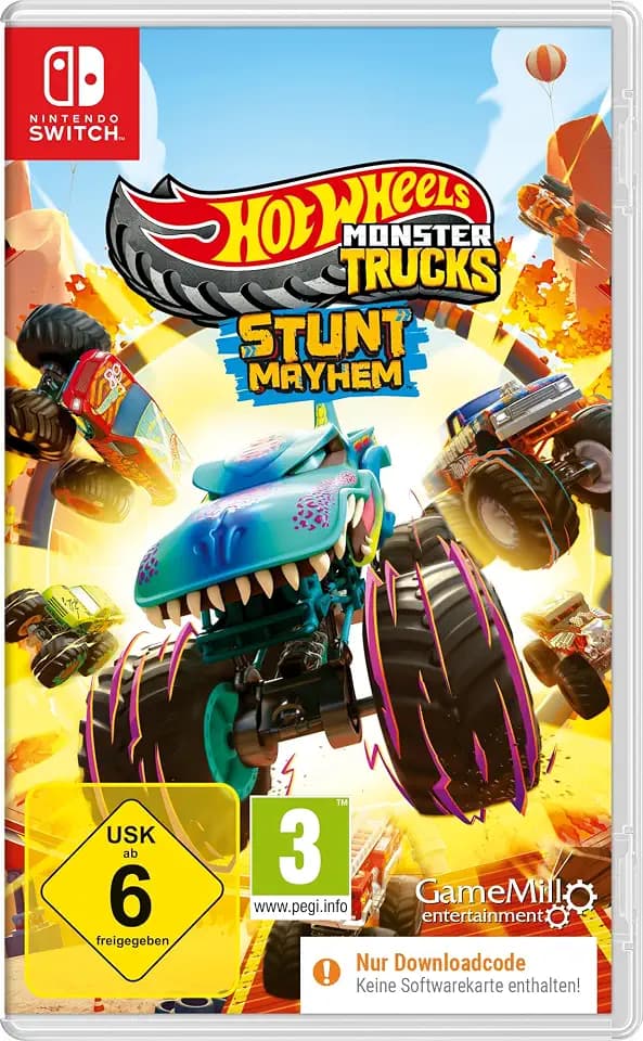 Hot Wheels Monster Trucks: Stunt Mayhem (Code in a Box) - [Nintendo Switch]