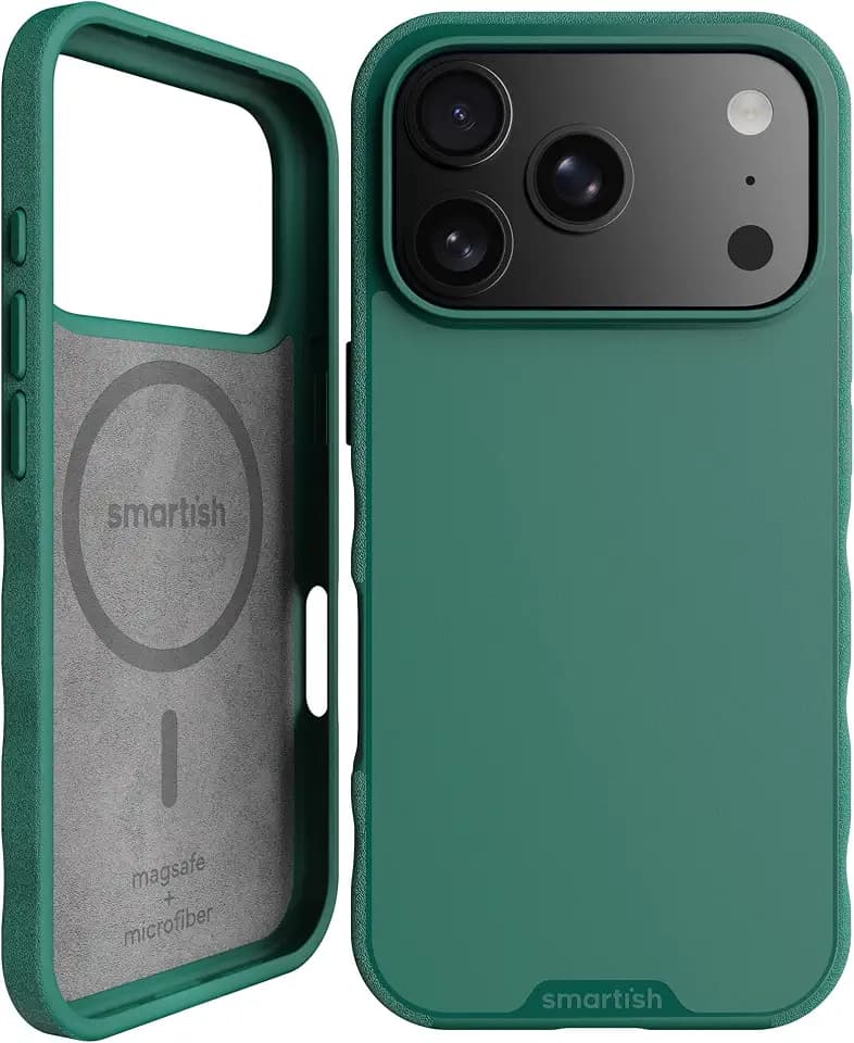 Smartish iPhone 18 Pro/17 Pro MagSafe Case, Gripmunk, Slim Grip Case, Green