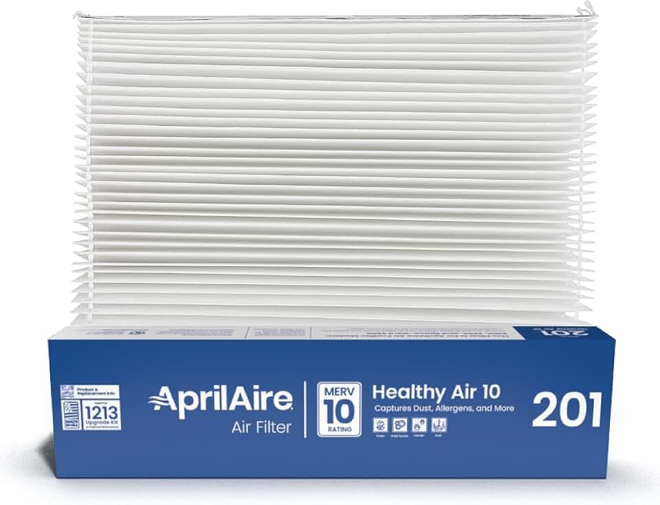 AprilAire 201 Replacement Furnace Filter for AprilAire or Space-Gard 2200 or 2250 Whole-House Air Purifiers - MERV 10, 20x25x6 Air Filter (Pack of 1)
