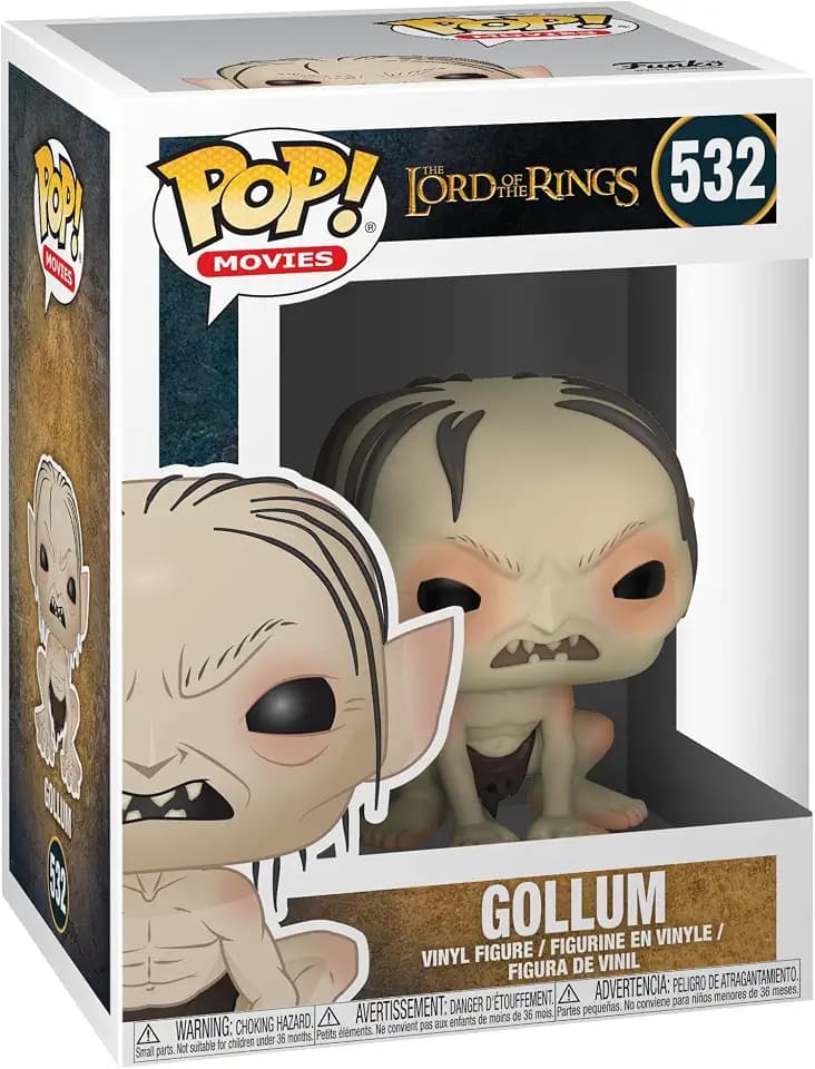 Funko POP! Movies - Lord Of The Rings - Hobbit - Hobbit Gollum Chase- Vinyl-Sammelfigur - Geschenkidee - Offizielle Handelswaren - Spielzeug Für Kinder und Erwachsene - Movies Fans