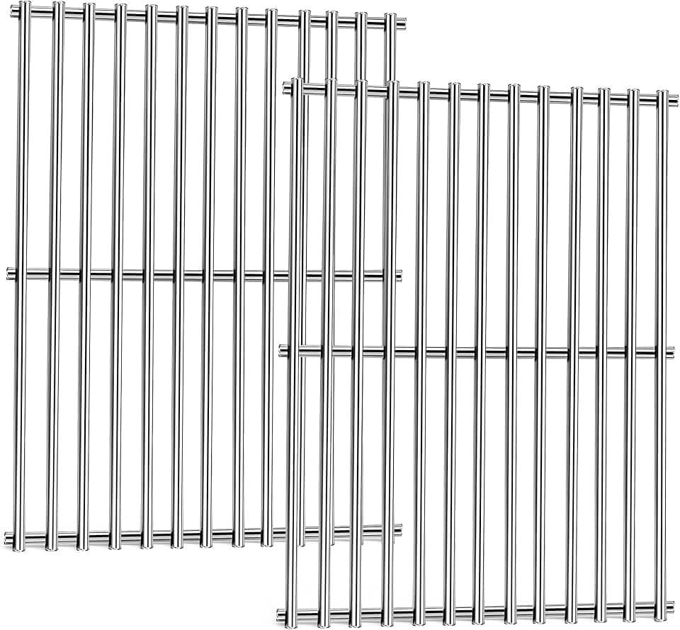 7522 Grill Grates for Weber Spirit 200 Series (with Side Controls), 15" Replacement Grill Grates for Weber Spirit E-200, E-210, Spirit S-200, S-210, Genesis Silver A, 7523 7521 65904 65905