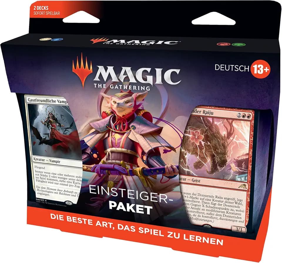 Magic The Gathering Einsteigerpaket 2022, 2 spielfertige Decks, 2 MTG Arena Code-Karte (Deutsche Version), Multi, D05661000