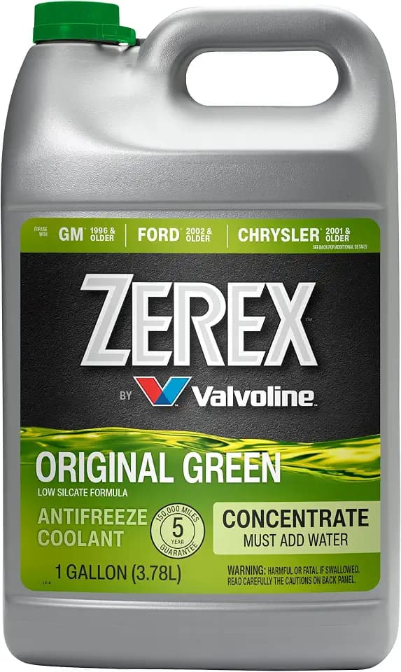 Zerex Original Green Low Silicate Concentrate Antifreeze/Coolant 1 GA, 128 Fl Oz (Pack of 1)