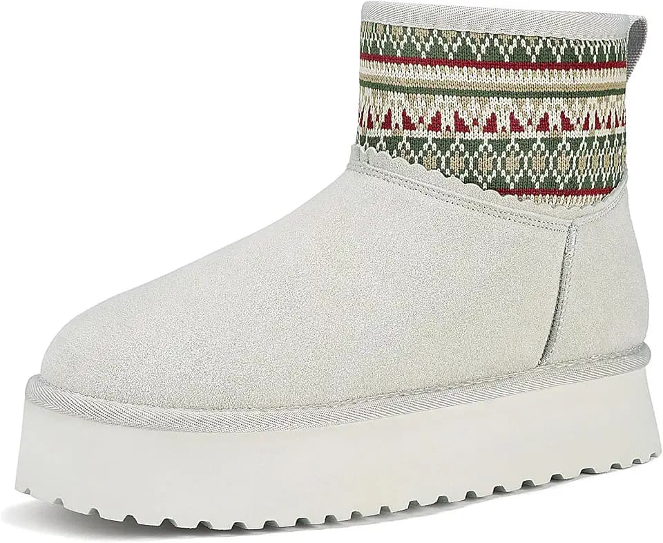 Mishansha Damen Winterschuhe Warm Gefüttert Gr.36-42