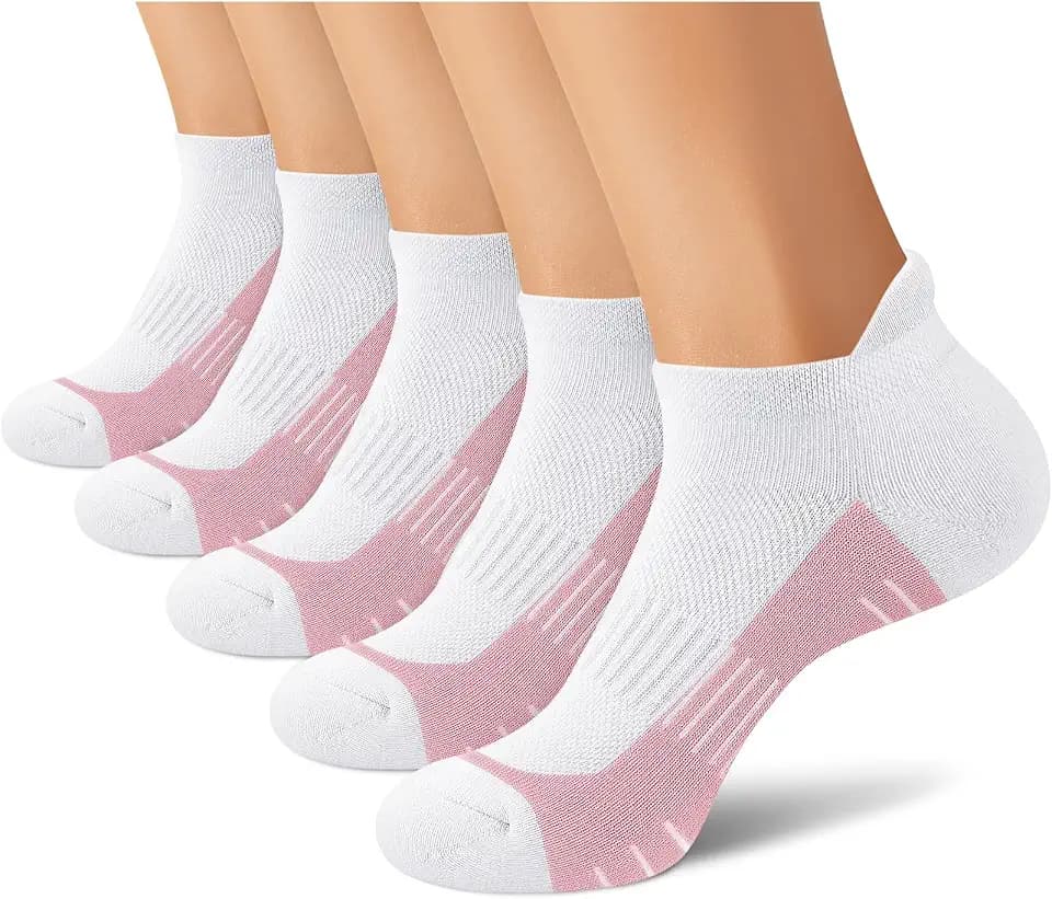 cuangya Ankle Socks Women Athletic Running Cushion Low Hiking Sock 5-6 Pair