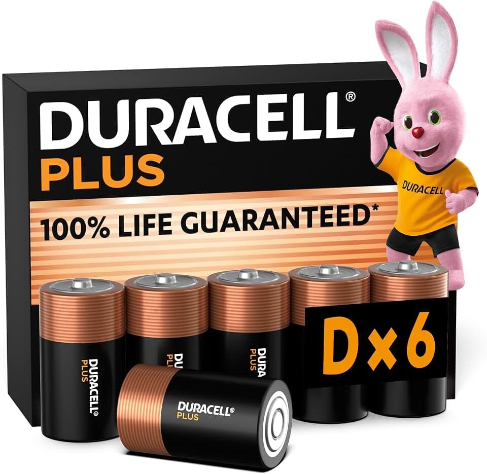 DURACELL Plus D Alkaline-Batterien (6 Stück) 1.5V, LR20