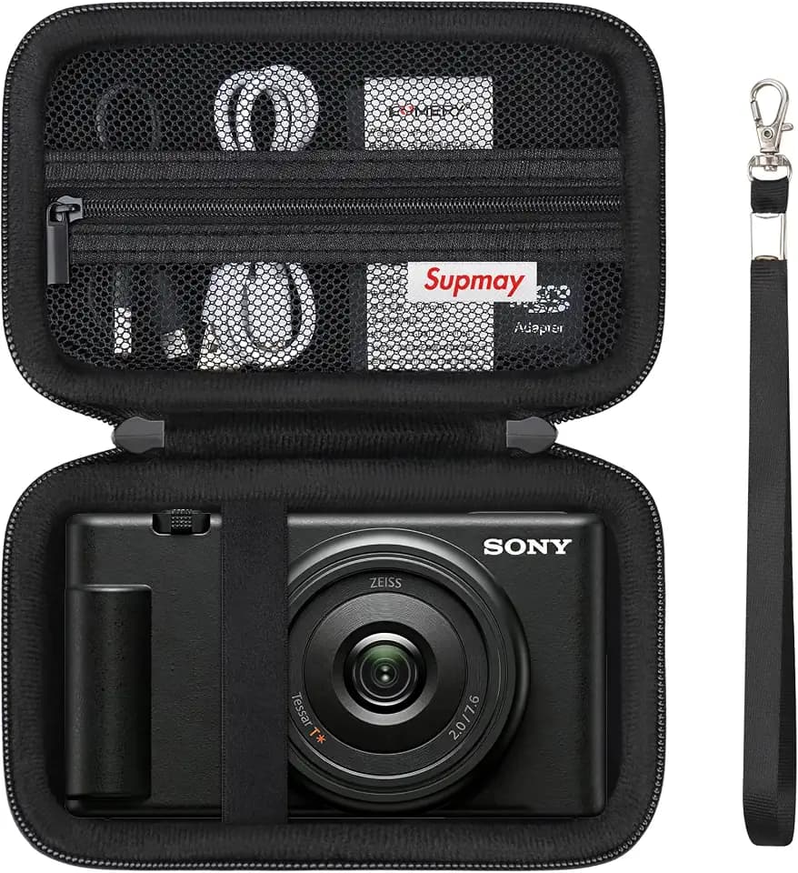 Hard Travel Case for Sony ZV-1, ZV-1F, ZV-1 II Digital Camera, Black