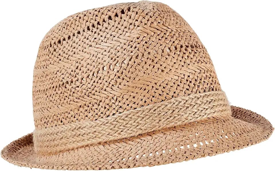 camel active Herren Strohhut mit Hutband