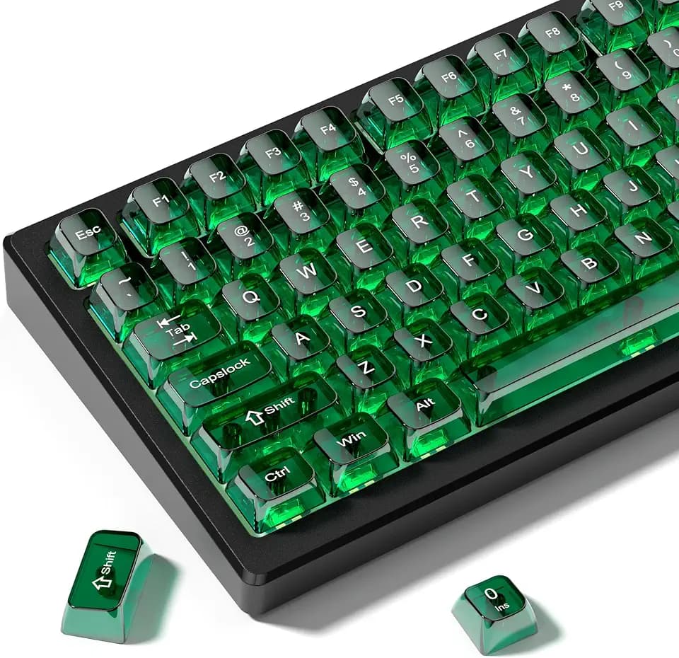 dagaladoo Clear keycaps Set,Translucent Keyboard keycaps,Jelly Key caps