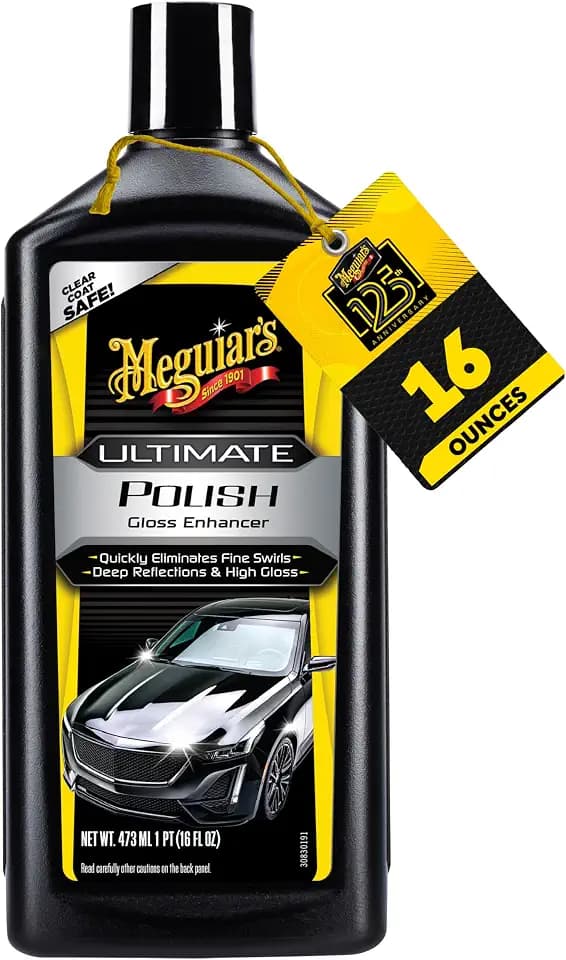 Meguiar’s Ultimate Polish, High-Gloss Polish for a Show Car Shine, 16 oz