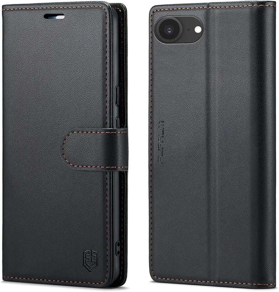FLIPALM Card Holder Wallet Case for iphone 17e, Black