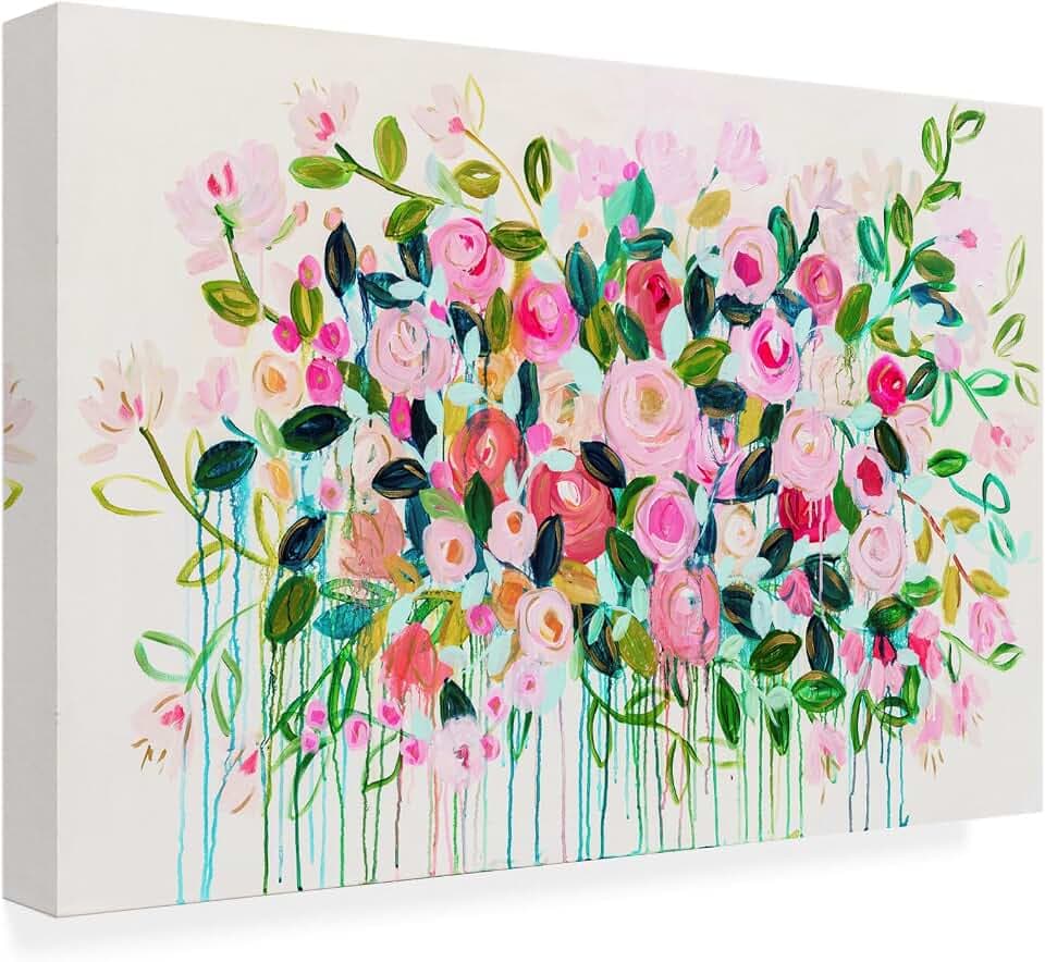 Wrapped Canvas Wall Art - Carrie Schmitt 'carrie' Wall Art for Living Room, Bedroom, or Office Décor - 32x22