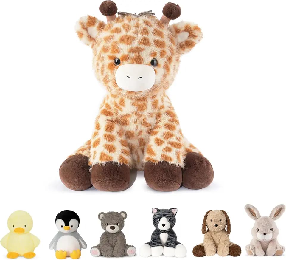Niuniu Daddy Weighted Stuffed Animals, 14 in 3.5 lbs, Giraffe Calming Plush