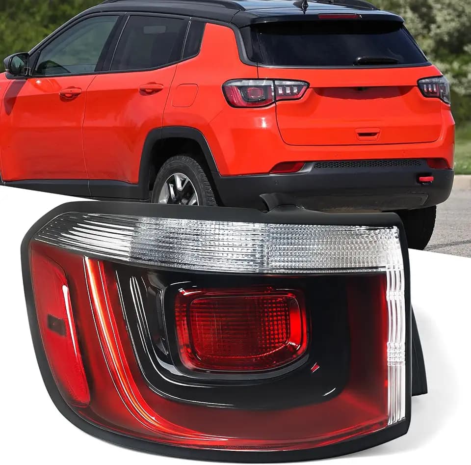 Huray Left Outer Tail Light Fit for Jeep Compass 2021-2024 LH