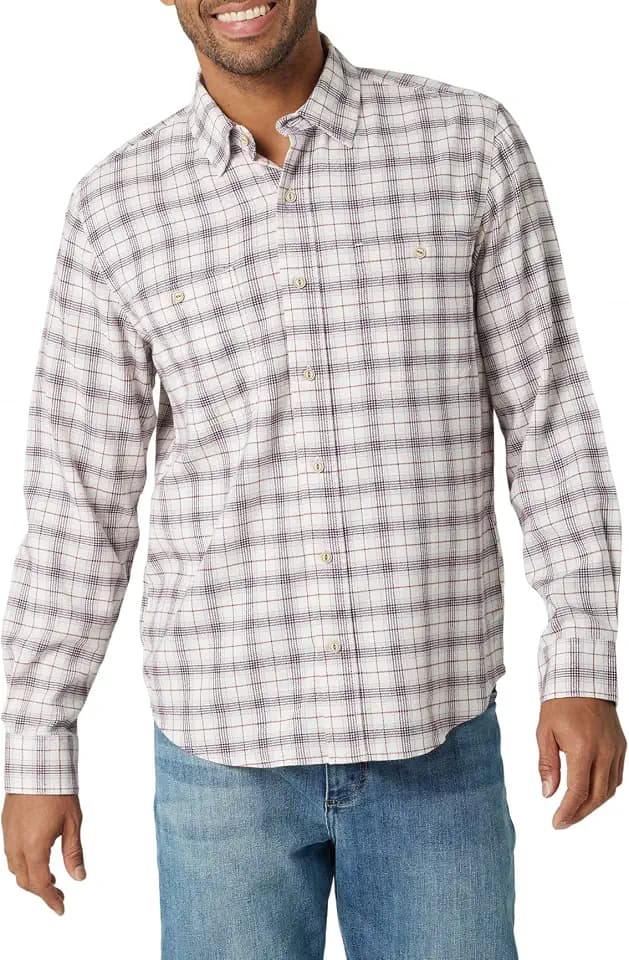 Wrangler Authentics Men's Cloud Flannel Woven Shirt