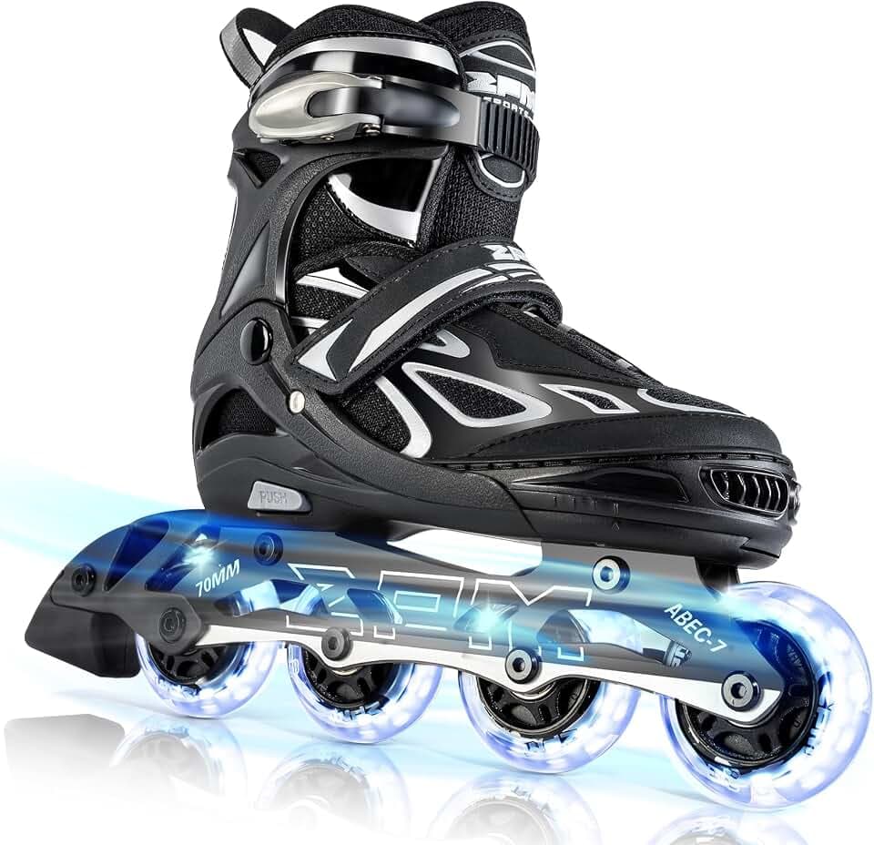 2PM SPORTS Adjustable Inline Skates for Kids, Youth and Adults