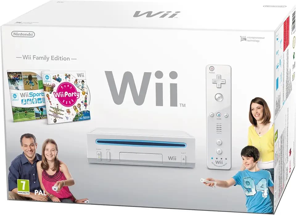 Nintendo Wii "Family Edition" - Konsole inkl. Wii Sports + Wii Party, weiß
