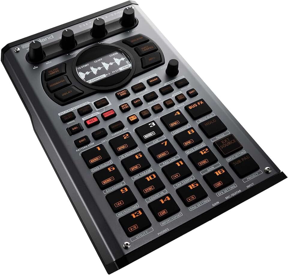 Roland SP-404MKII Creative Sampler und Effektunit | Der legendäre SP-404 Beatmaker mit zahlreichen modernen Upgrades | Schneller Workflow | 16 GB interner Speicher | 32-stimmig polyphon | 160 Samples