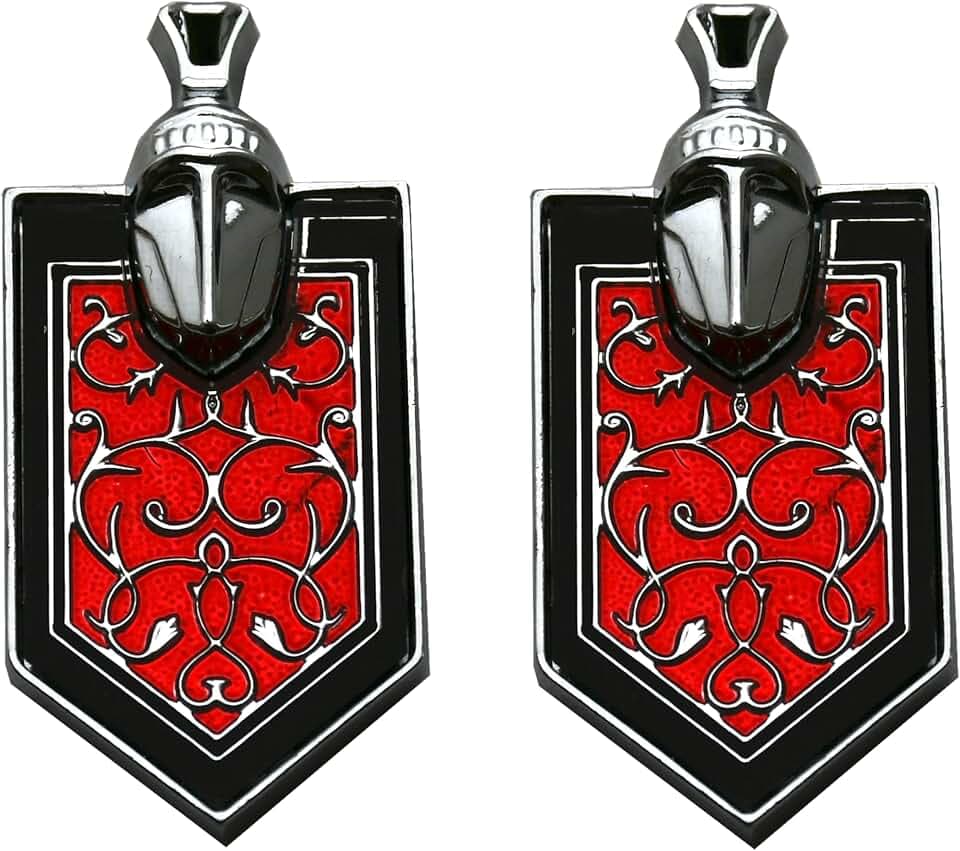 2Pcs New Metal Taillight Tail Light or Nose Emblems 3D Badge Logo Compatible with 1981-1988 Monte Carlo SS (Chrome)