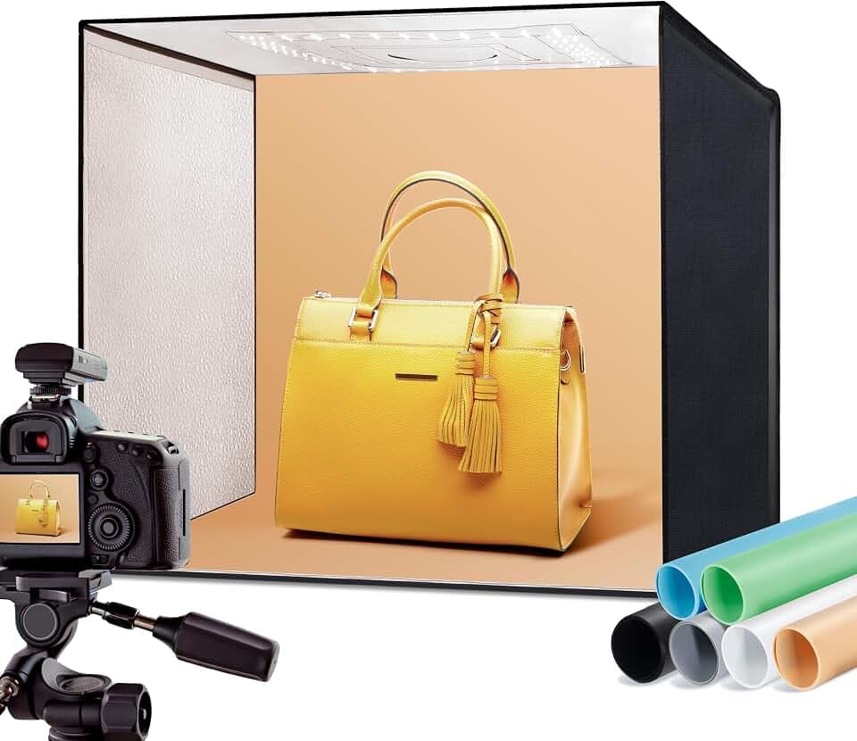 RALENO 50W Photo Light Box, 20"x20" Lightbox for Product Photography