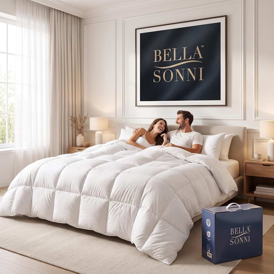 Twin Down Comforter for Hot Sleepers, Lightweight All Season