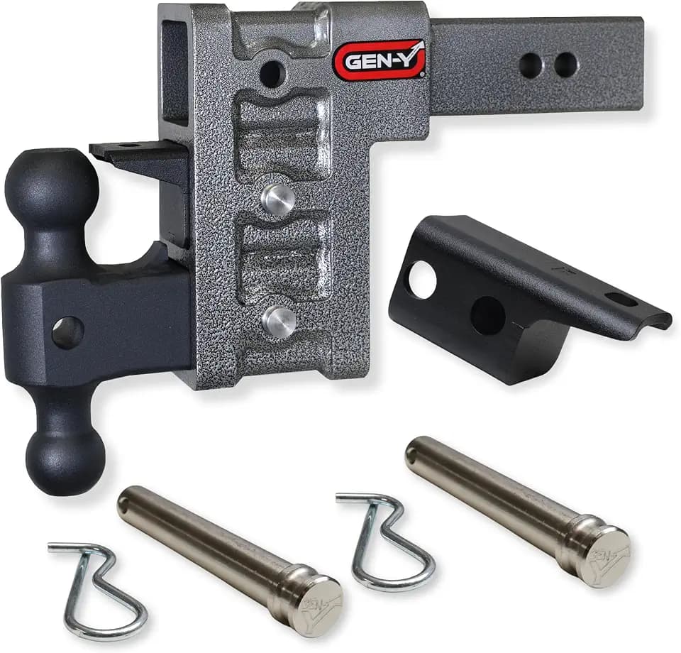 GEN-Y Hitch Mega-Duty 6" Drop Hitch Ball Mount 2.5" Receiver 21,000 lbs USA