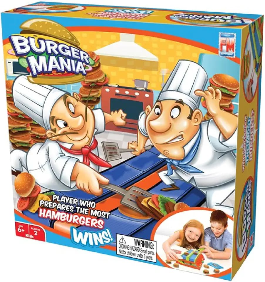 Fotorama Burger Mania Fast-Paced Conveyor Belt Building Game