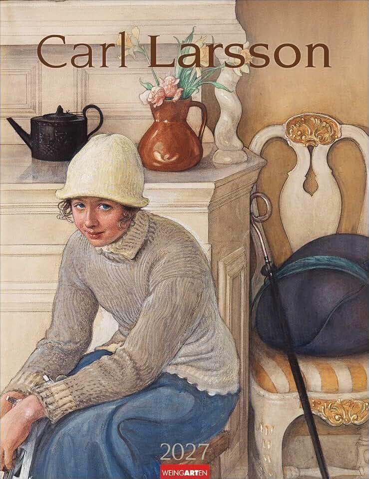 Carl Larsson Kalender 2027: Bildkalender mit 13 Farb-Abbildungen der lebendig-farbenfrohen Darstellungen des schwedischen Malers. Wandkalender für Kunstliebhaber