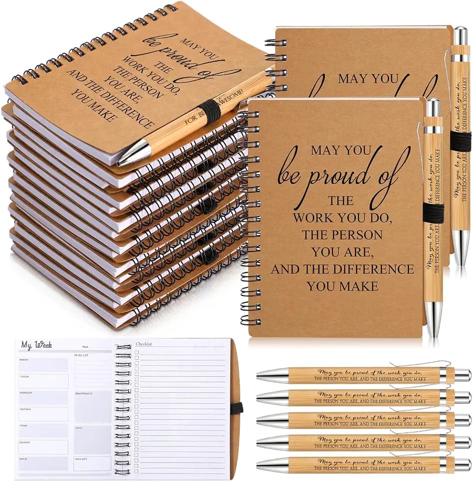 Tellingyou 100 Pcs Employee Appreciation Gifts Bulk Inspirational Notebooks