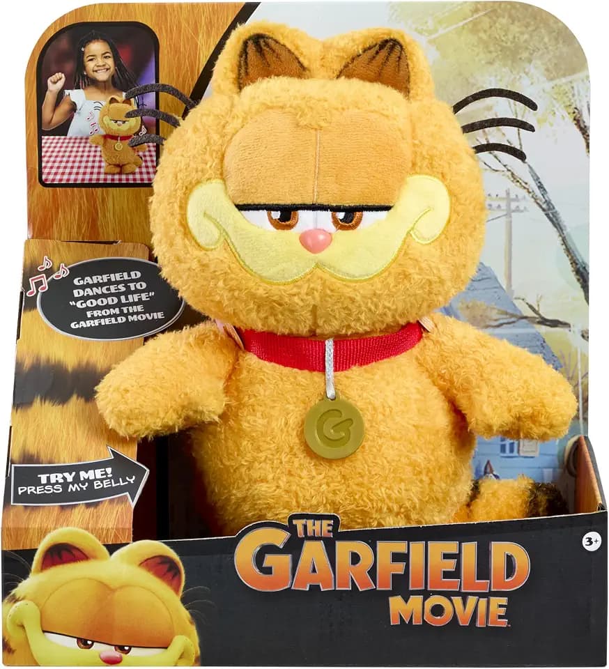 Goliath Animagic Garfield 10" Dancing Plush with Music | Sings & Dances to Music from The Garfield Movie | Ages 3+