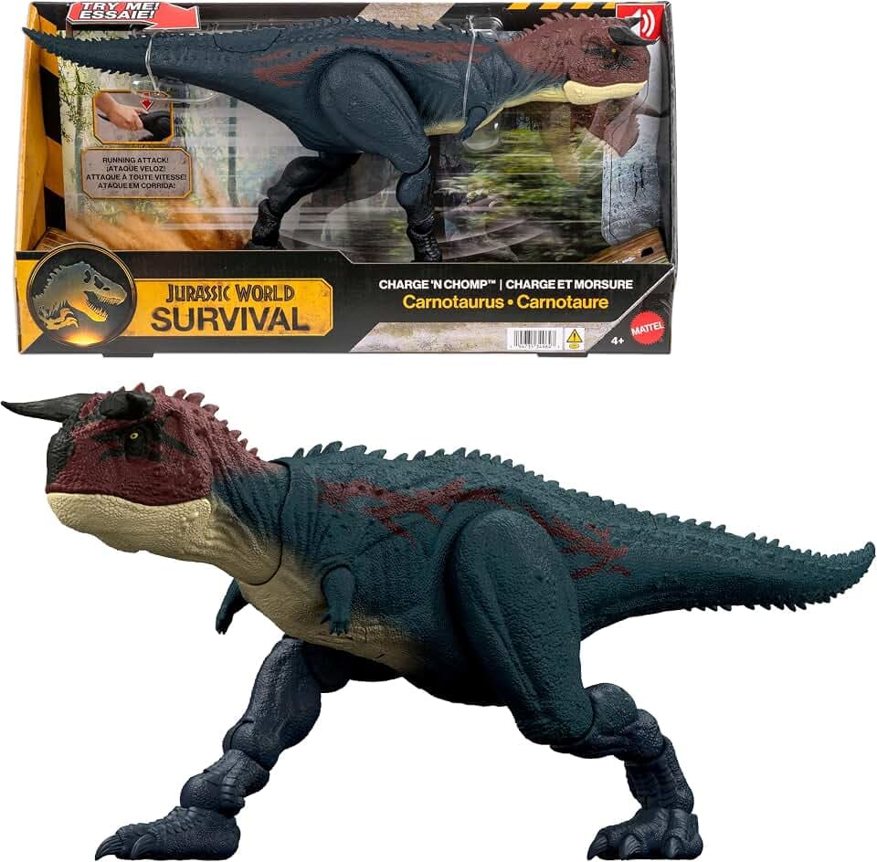 Mattel Jurassic World Charge 'n Chomp Carnotaurus Dinosaurier