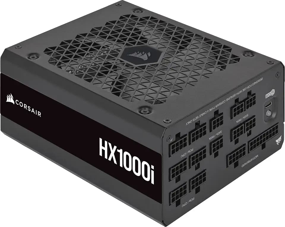 CORSAIR HX1000i ATX 3.1 PCIe 5.1 1000W Power Supply – Black